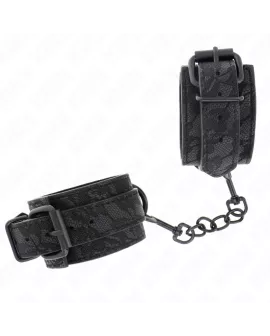 KINK - Dunkle Spitze Handgelenkmanschetten - Schwarz 19-26 cm