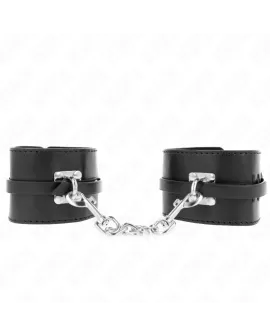 KINK - Deluxe Handgelenkfesseln mit Verriegelung, Schwarz