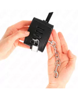 KINK - Deluxe Handgelenkfesseln mit Verriegelung, Schwarz