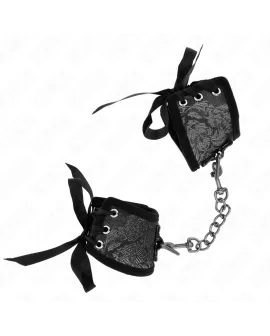 KINK Scandal Handgelenksfesseln - Schwarz Spitzen 24,5x6,5cm