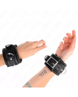 KINK - Schwere Handgelenksfesseln mit Pelzfutter - 20-30 cm