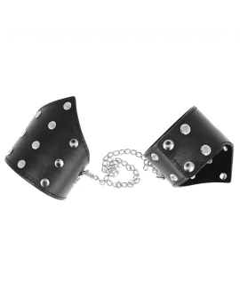 KINK Schwarze Armbänder - Point-Stil mit Kette 17-23 cm