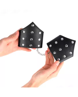 KINK Schwarze Armbänder - Point-Stil mit Kette 17-23 cm