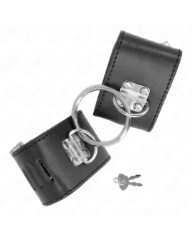 KINK Feste Handgelenkfesseln - Schwarz Verstellbar 16-23 cm