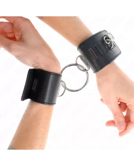KINK Feste Handgelenkfesseln - Schwarz Verstellbar 16-23 cm