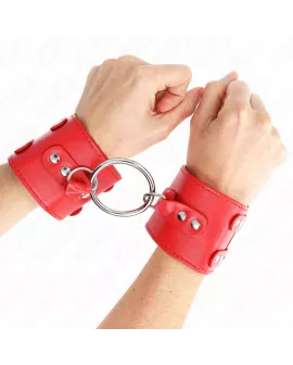 KINK Feste Handgelenkfesseln - Verstellbar Rot 17-22 cm