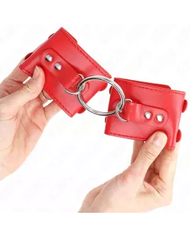KINK Feste Handgelenkfesseln - Verstellbar Rot 17-22 cm