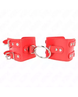 KINK Feste Handgelenkfesseln - Verstellbar Rot 17-22 cm