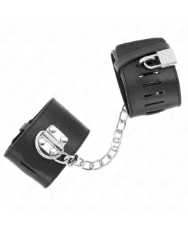 KINK Feste Handgelenkfesseln mit Kette 30 cm - Schwarz