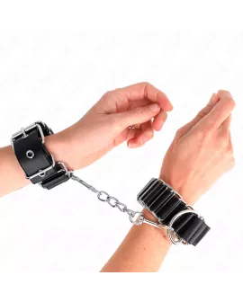 KINK - Dünne Handgelenkfesseln Schwarz Verstellbar 16-22 cm