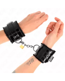 KINK - Leichte Handgelenksfesseln mit Kupferschloss, verstellbar 17-29 cm