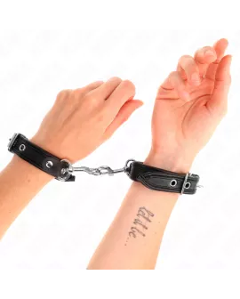 KINK Schwarz Mini-Armbänder mit Nieten - Verstellbar 16-22 cm