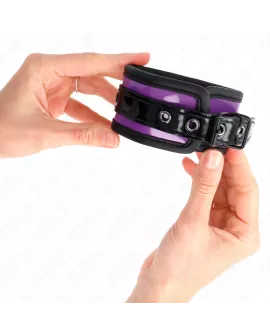 KINK - Neopren Handgelenkfesseln Helllila Verstellbar 21-28 cm