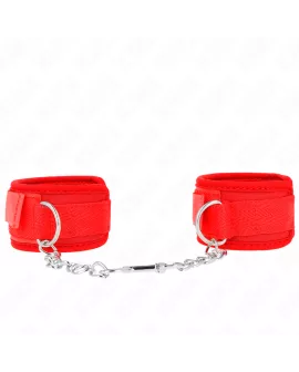 KINK - Neopren-Handgelenkfesseln rot 42 x 5 cm