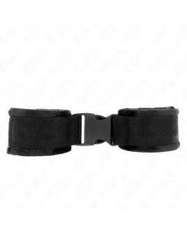 KINK Nylon Handfesseln - Rot-Schwarz, 25-35 cm verstellbar