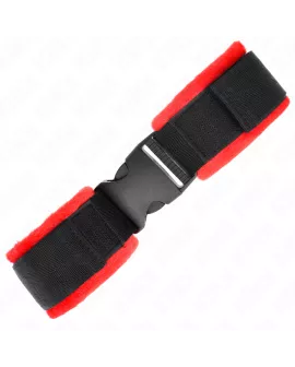 KINK - Klett-Handfesseln Nylon Bind Schwarz - 25-35 cm