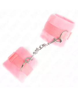 KINK Beginner Pelz-Handschellen Rosa 30 x 7 cm