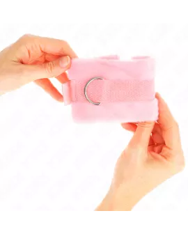 KINK Beginner Pelz-Handschellen Rosa 30 x 7 cm