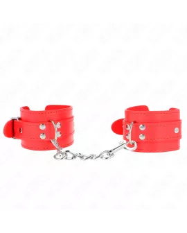 KINK - Handgelenksfesseln Rot Verstellbar 20-23 cm