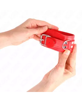 KINK - Handgelenksfesseln Rot Verstellbar 20-23 cm