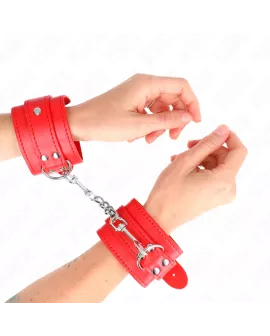 KINK - Handgelenksfesseln Rot Verstellbar 20-23 cm