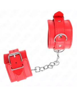 KINK - Handgelenksfesseln Rot Verstellbar 20-23 cm