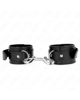 KINK Handgelenkfesseln - Einzelne Nietenreihe Schwarz 17-28 cm