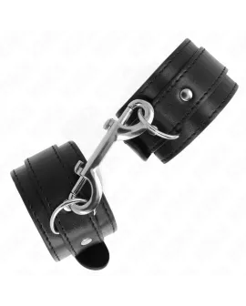 KINK Handgelenkfesseln - Einzelne Nietenreihe Schwarz 17-28 cm