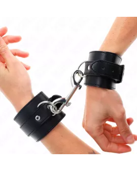 KINK Handgelenkfesseln - Schwarz Verstellbar 17-28 cm