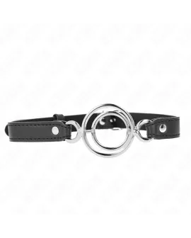 KINK Knebel mit O-Ringen 5 cm - Schwarz 63 x 2,5 cm