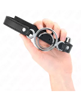 KINK Knebel mit O-Ringen 5 cm - Schwarz 63 x 2,5 cm