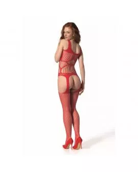 PASSION - BS 106 BODYSTOCKING ROT EINE GRÖSSE