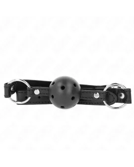 KINK - Hohlarter Schwarzer Ball-Gag 4,5 cm Modell 1