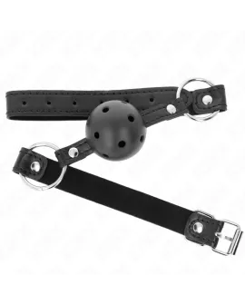 KINK - Hohlarter Schwarzer Ball-Gag 4,5 cm Modell 1