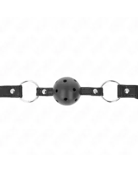 KINK - Hohlarter Schwarzer Ball-Gag 4,5 cm Modell 1