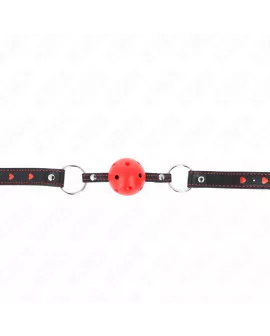 KINK - Hohlarter Roter Ballknebel Modell 2 65 x 2,5 cm