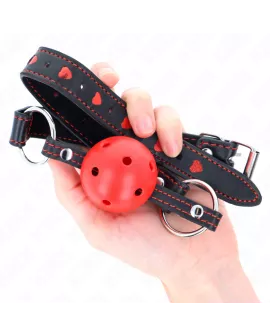 KINK - Hohlarter Roter Ballknebel Modell 2 65 x 2,5 cm