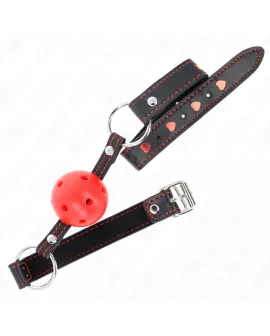 KINK - Hohlarter Roter Ballknebel Modell 2 65 x 2,5 cm