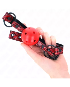 KINK Rautenmuster Ball-Gag 4,5 cm - Verstellbar 42-60 cm