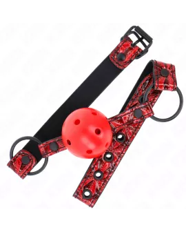KINK Rautenmuster Ball-Gag 4,5 cm - Verstellbar 42-60 cm