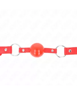 KINK TPE-Ball Knebel 4 cm mit Rojo-Schloss - 60 x 2 cm
