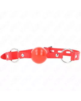 KINK TPE-Ball Knebel 4 cm mit Rojo-Schloss - 60 x 2 cm