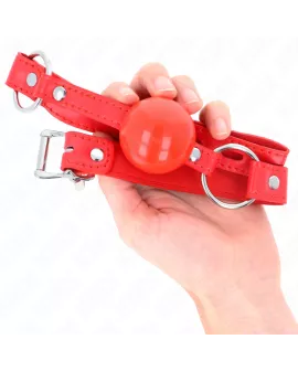 KINK TPE-Ball Knebel 4 cm mit Rojo-Schloss - 60 x 2 cm