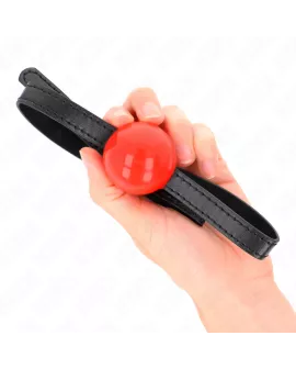 KINK - Roter Fester Ballgag 4 cm, 65 x 1,5 cm