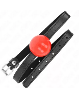 KINK - Roter Fester Ballgag 4 cm, 65 x 1,5 cm