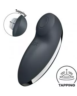 SATISFYER - TAP & CLIMAX 2 VIBRATOR & STIMULATOR GRAU