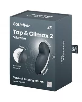 SATISFYER - TAP & CLIMAX 2 VIBRATOR & STIMULATOR GRAU