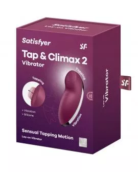 SATISFYER - TAP & CLIMAX 2 VIBRATOR & STIMULATOR ROT