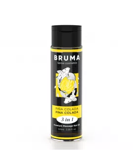 BRUMA - PREMIUM-MASSAGEÖL MIT WÄRMEEFFEKT, PINA COLADA-GESCHMACK 3 IN 1 - 100 ML