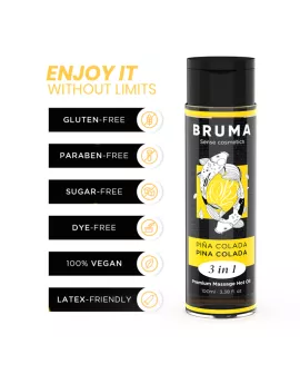 Bruma Premium-Massageöl Wärmeeffekt - Pina Colada 100 ml